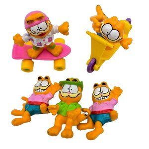 McDonald’s Garfield Figures Happy Meal 1988 Vehicles Read